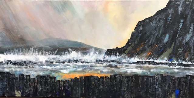 'The May Storm, Ellenabeich, Easdale Island' by artist Judith Appleby